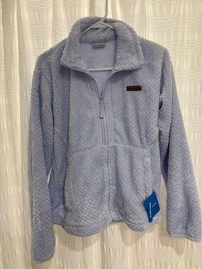 Columbia Plush full zip Fleece Jacket - Light Lavender. Size Large.